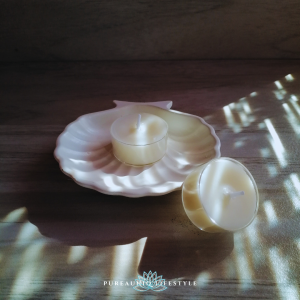 ocean scented tea light candles, costal home fragrance