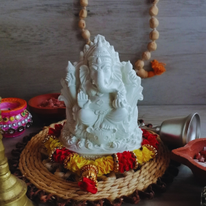 Genasha Murti, Ganesha statue, handmade Ganesha decor, spiritual home decor, meditation statue, Pureauniq Lifestyle, Lord Ganesha sculpture, home blessings gift, handcrafted decor, artisan Ganesha