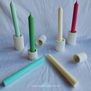 Ribbed Candle Holders
